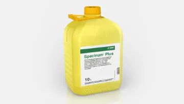 10l Kanister des Pflanzenschutzmittels Spectrum Plus der BASF.
